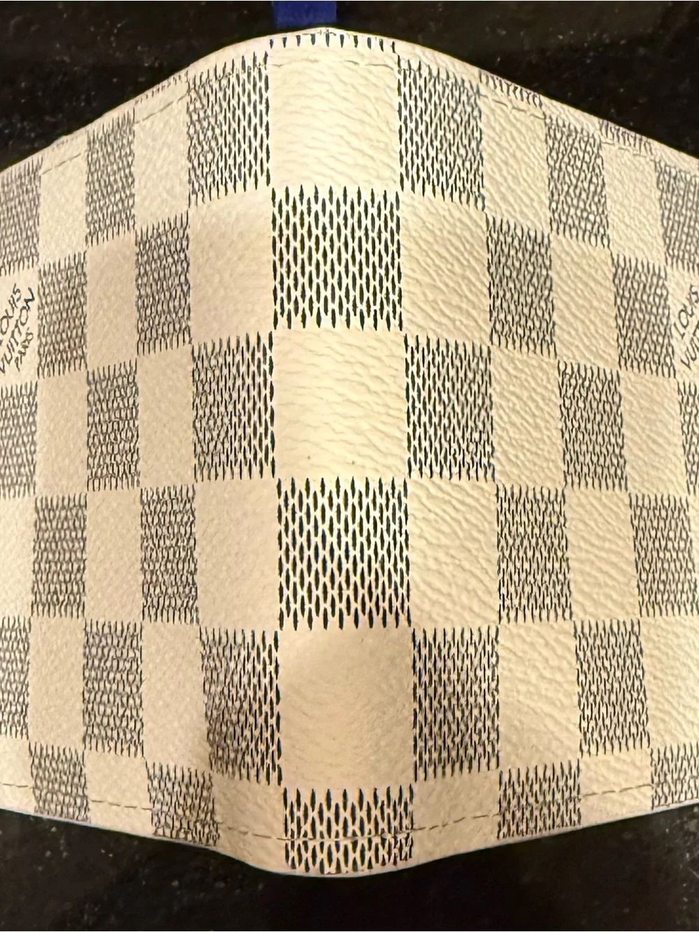 Louis Vuitton Tribute Customized Bifold Wallet | Cream/Black